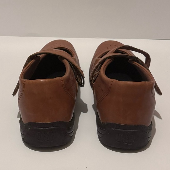 Drew Womens Orchid Mary Jane Comfort Shoes Brown Leather Hook & Loop Ortho 10W - Picture 5 of 10